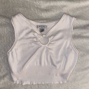 White crop top